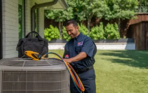 ac unit outside of home in des moines iowa