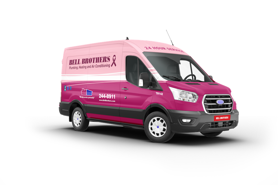 October Breast Cancer Awareness month truck